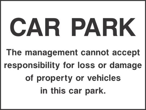 Car park sign