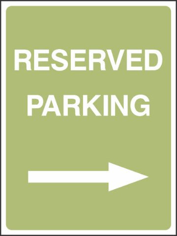 Reserved Parking Right Sign Reserved Parking Right Sign