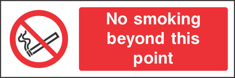 No smoking Beyond this Point Sign No smoking Beyond this Point Sign