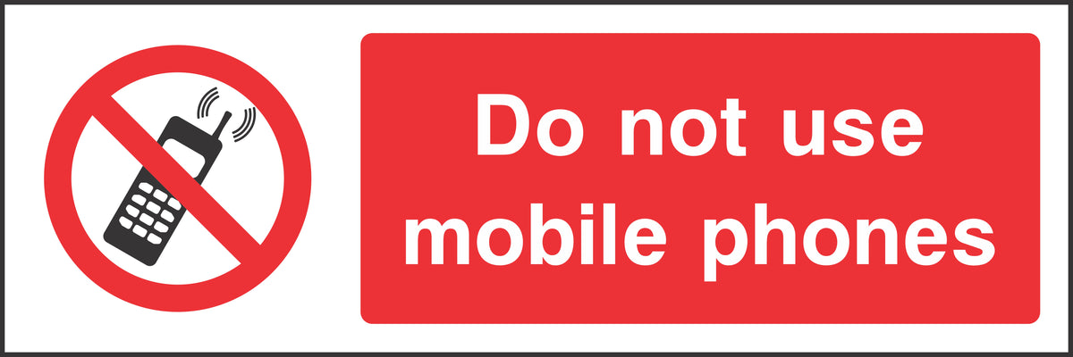 Do not use mobile phones Sign