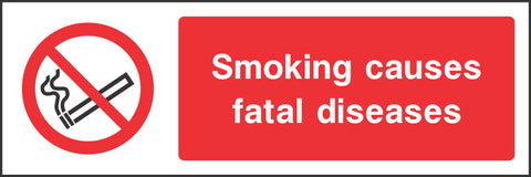 Smoking causes fatal diseases Sign Smoking causes fatal diseases Sign
