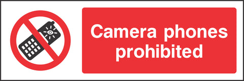 Camera phones prohibited Sign Camera phones prohibited Sign