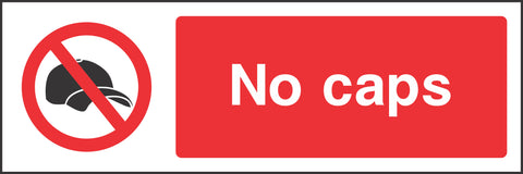 No caps Sign No caps Sign