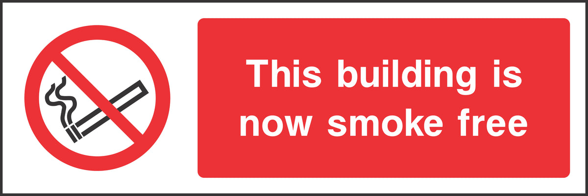 This is now smoke free Sign
