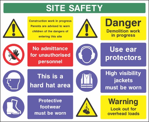 Site safety sign A