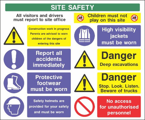 Site safety sign B