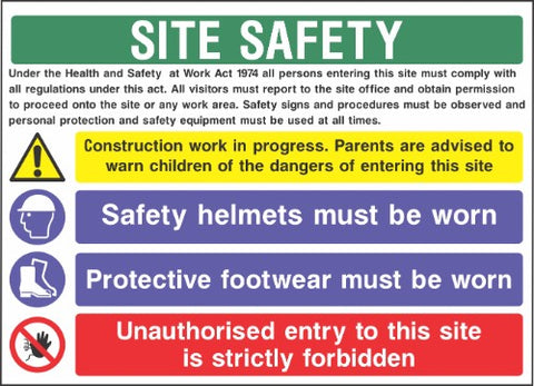 Site safety sign D