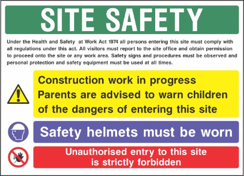 site safety sign E
