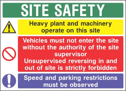 Site safety sign F