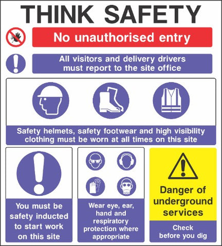 Think Safety sign