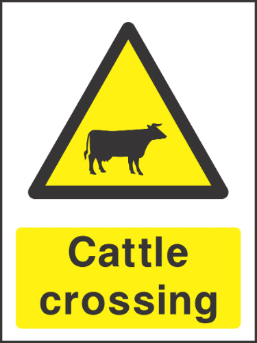 Cattle Crossing Sign