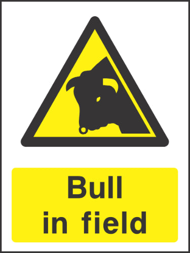 Bull in Field Sign