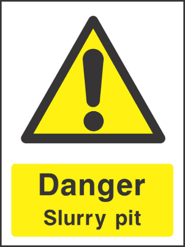 Danger Slurry pit Sign