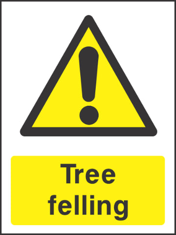 Tree felling Sign