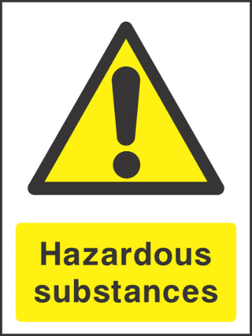 Hazardous substances Sign