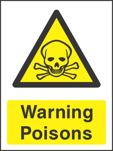 Warning Poisons Sign