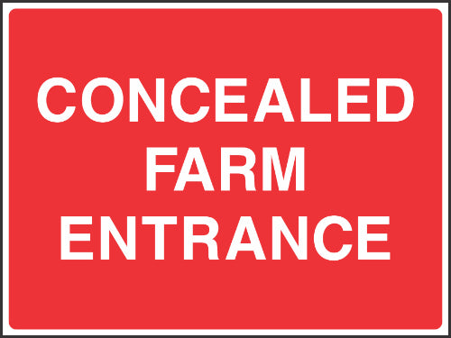 Concealed Farm Entrance Sign
