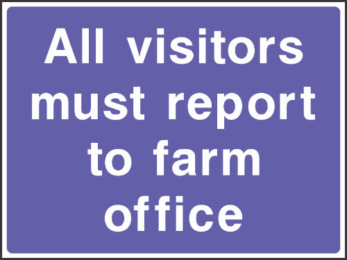 All Visitors Report Farm Office