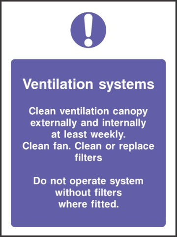 Ventilation systems sign