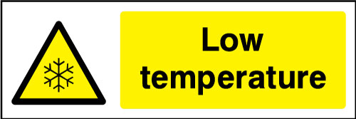 Low temperature sign