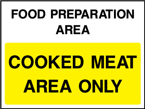 Food preparation sign