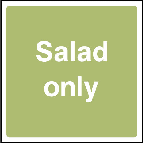 salad ony sign