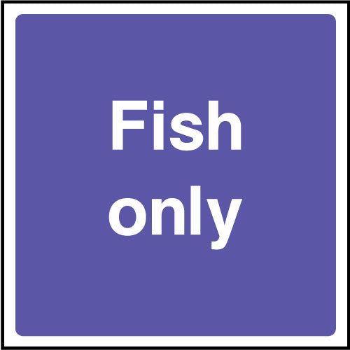fish only sign