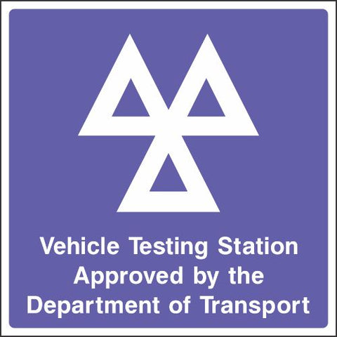 Test Unit Sign Vehicle testing station sign – Sticky Business