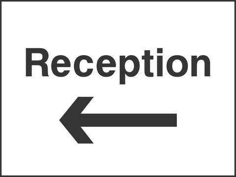 Reception Left sign
