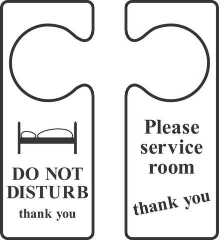 Do Not Disturb and Please Service Room sign