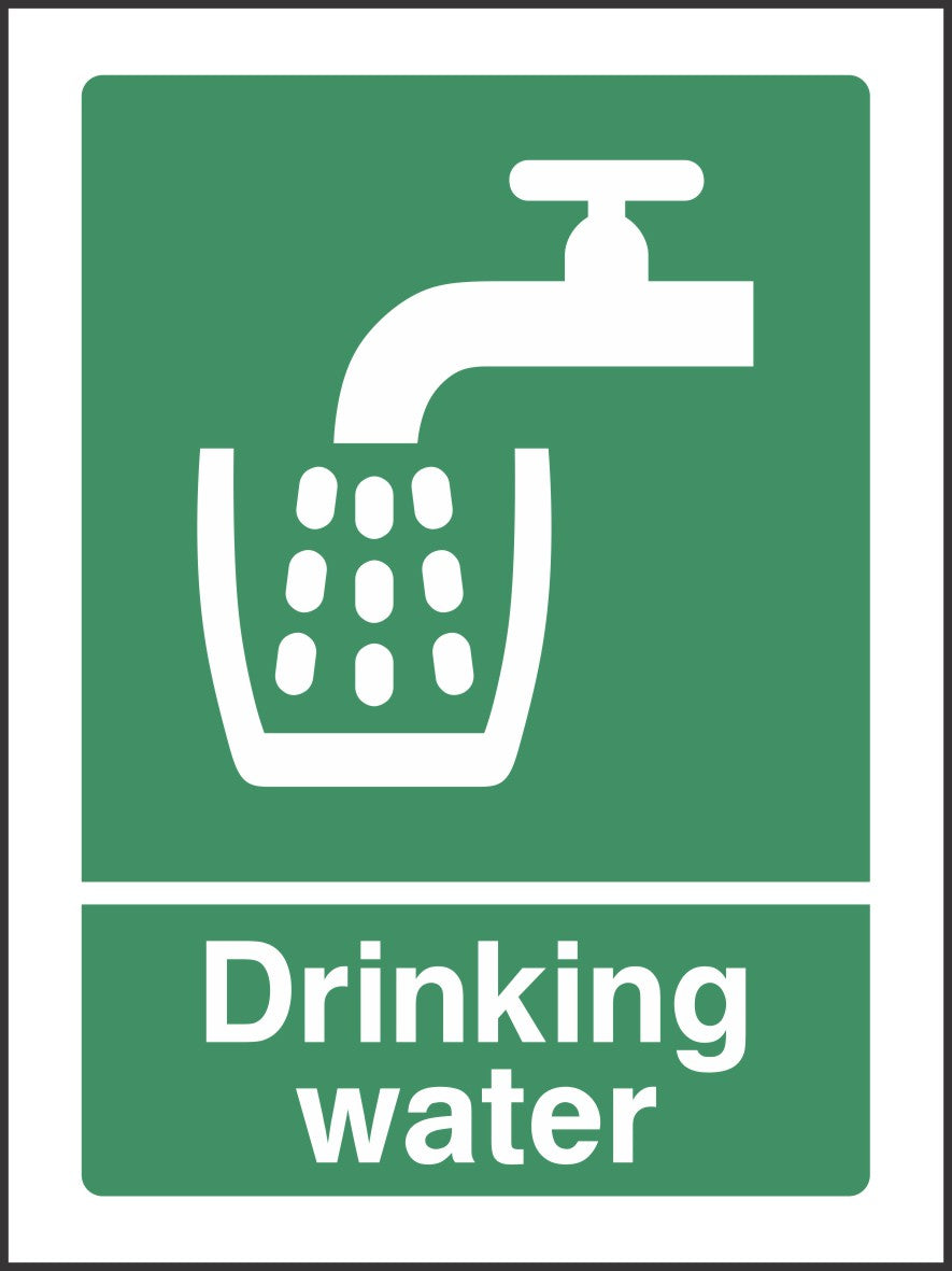 Drinking water sign