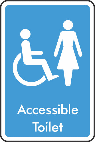 Ladies toilets sign Accessible toilet sign