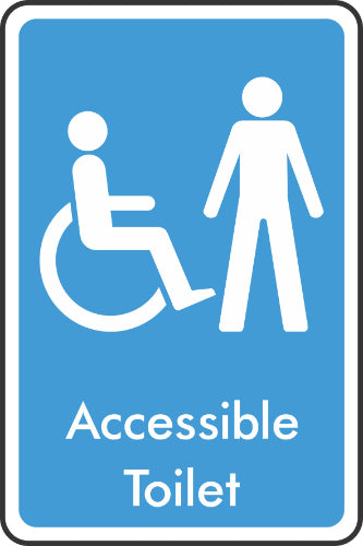 Accessible toilet male Sign