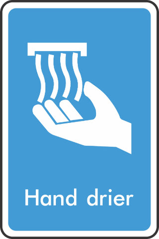 Hand drier sign