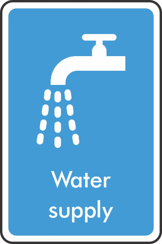 water supply sign
