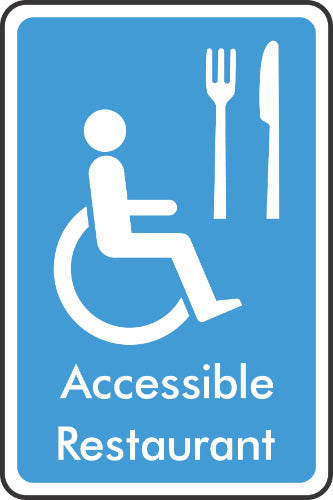 accessible restaurant sign