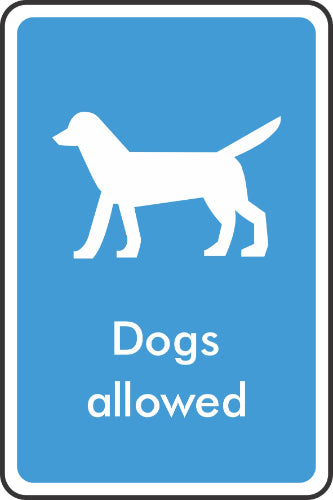 dogs allowed sign