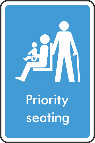 priority seating sign