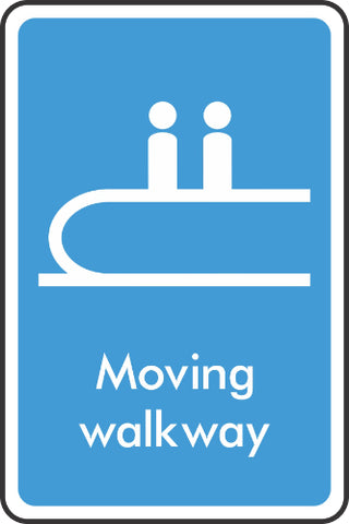 moving walkway sign