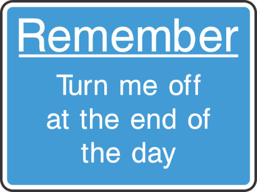 Remember sign