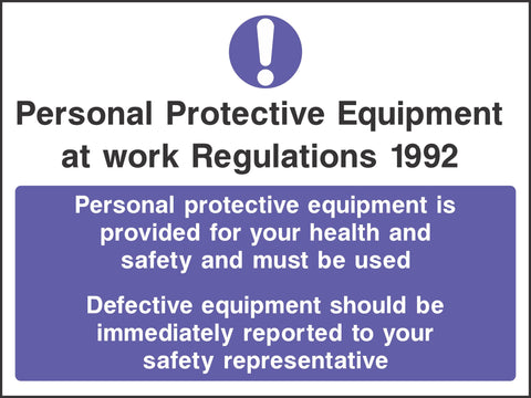 personal protective equipment at work regulation 1992