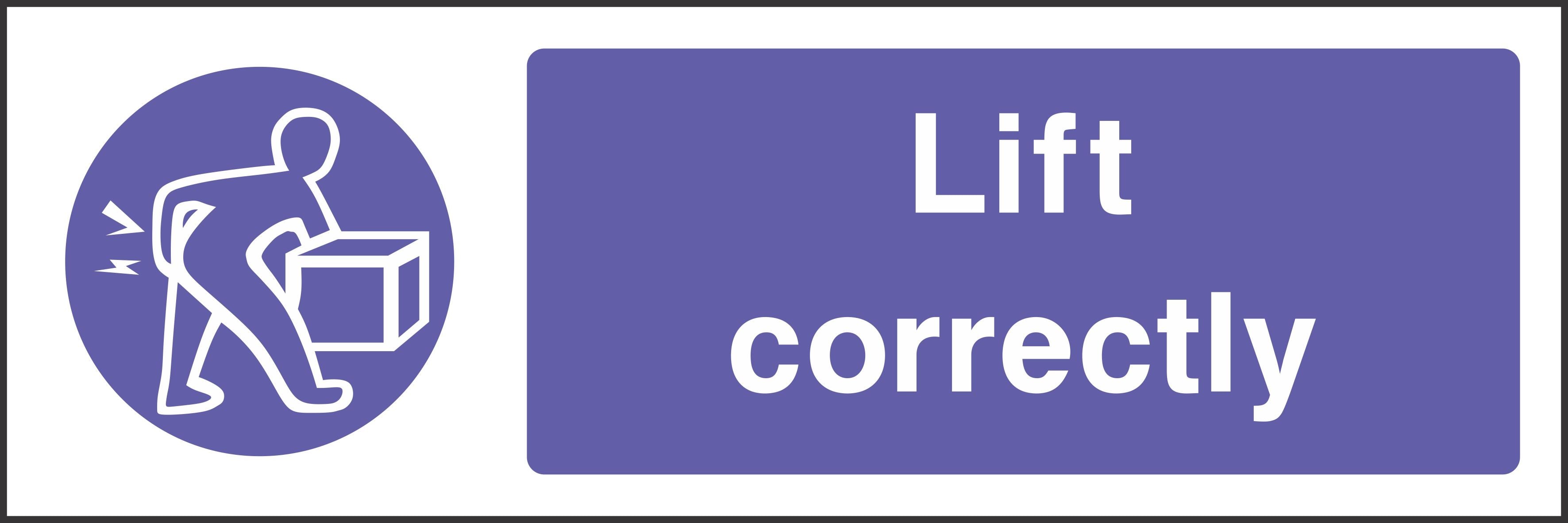 lift correctly sign