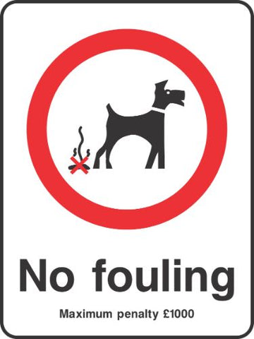No Fouling Sign D