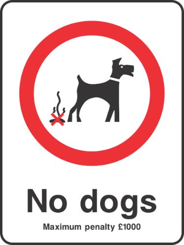 No Dogs Sign D