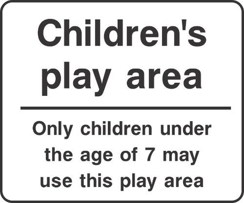 Childrens play area Sign B