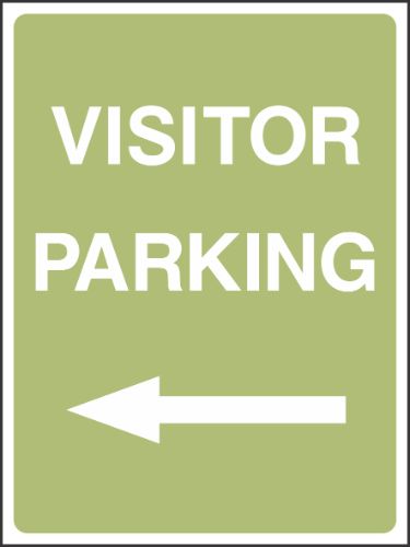 Visitor Parking Left Sign