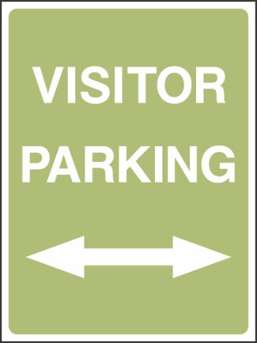 Visitor Parking Left and Right Sign