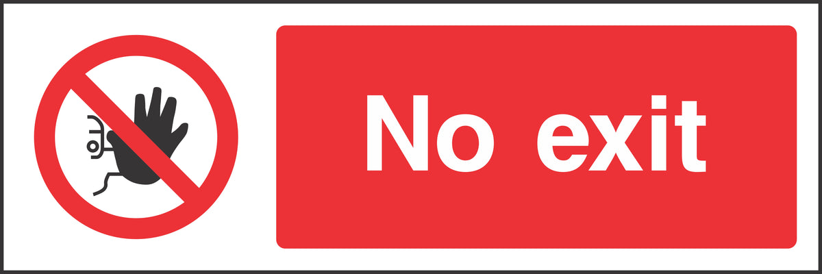 No exit Sign