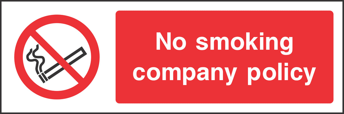 No smoking company policy Sign