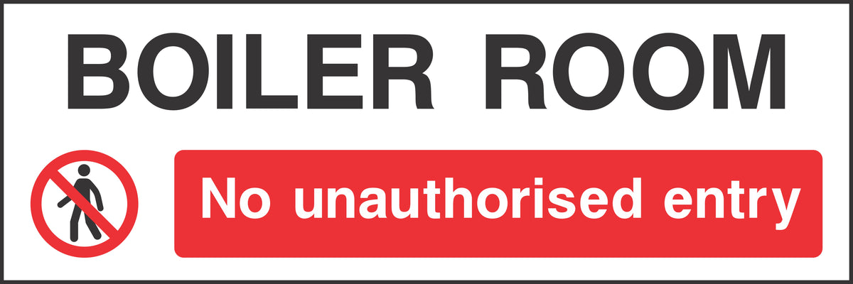 Boiler room Sign